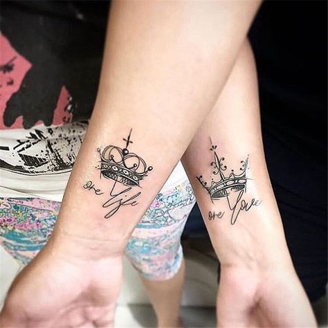 Couple Name Tattoos, Him And Her Tattoos, 15 Tattoo, Couple Tattoos Unique Meaningful, Best Couple Tattoos, Tattoo Couple, Cute Couple Tattoos, Couple Matching Tattoo, Couple Tattoos Unique