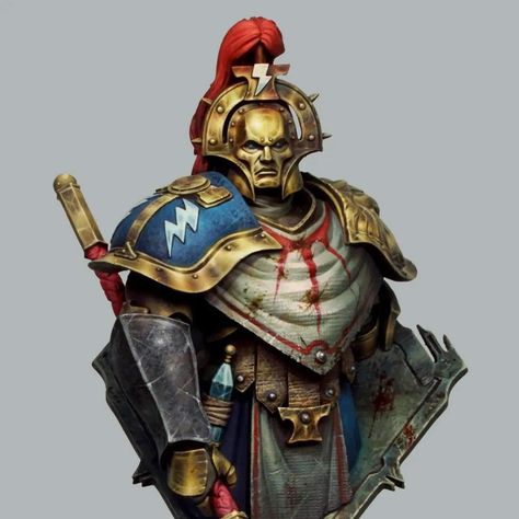 Golden Armour, Stormcast Eternals, Warhammer Paint, Warhammer Aos, Warhammer 40k Art, Space Wolves, Warhammer Models, Warhammer 40k Miniatures, D&d Dungeons And Dragons