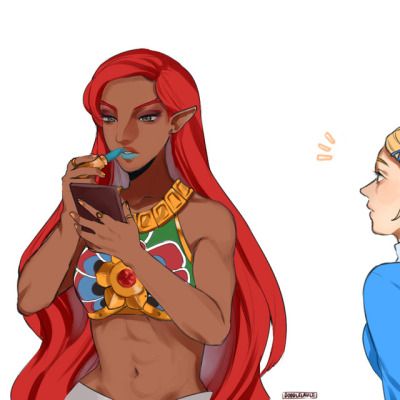 Gerudo Women, Gerudo Oc, Botw Urbosa, Zelda Urbosa, Lady Urbosa, Zelda Drawing, Vampire Illustration, Botw Zelda, Princesa Zelda