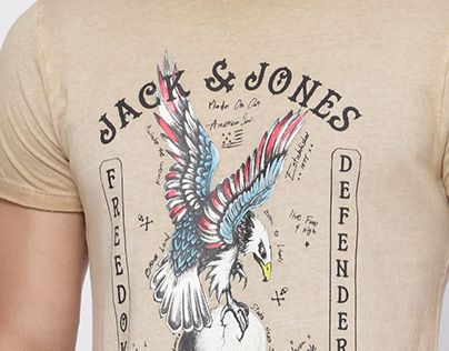 Cool Text, Eagle T Shirt, Eagle Tee, Behance Portfolio, Crew Neck Tee, Jack Jones, Eagles, Denim Jacket, The Next