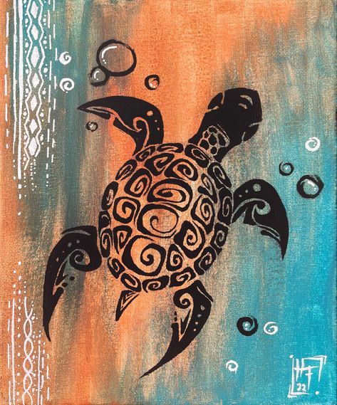 #art #painting #tribal #turtle Sea Turtle Abstract Art, Ocean Turtle Painting, Sea Turtle Art Painting Acrylic, Sea Turtle Painting Easy, Easy Turtle Painting, Turtle Painting Ideas, Turtle Painting Acrylic, Turtle Abstract, Dolphins Mosaic