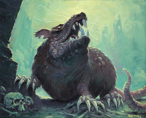 Giant Rat Art, Rat Queens, Rat Art, Concept Ideas, Fantasy Beasts, Bear Art, Creature Concept, Fantasy Illustration, Art Club