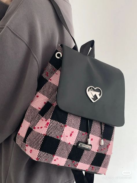 Aesthetic Bag School, Fashion Backpack Women, Aesthetic Bags For School, Cute School Bags, Stylish School Bags, Kawaii Bags, My Style Bags, Aesthetic Bags, Girly Bags