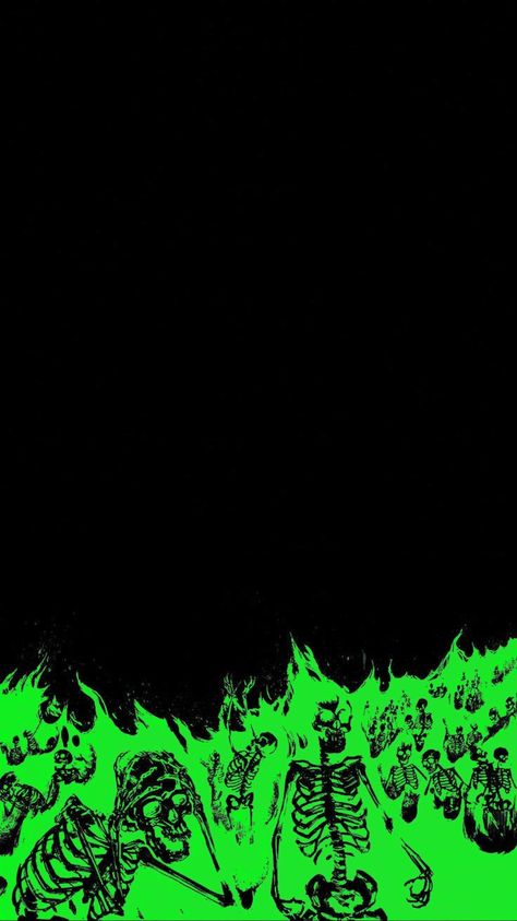 Cool Wallpapers For Teens, Graphic Design Activities, Green Skeleton, 2000s Wallpaper, Cool Black Wallpaper, Dark Green Wallpaper, 2k Wallpaper, Retro Wallpaper Iphone, Goth Wallpaper