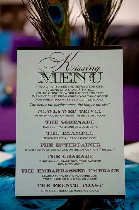 Kissing Menu Wedding Ideas, Kissing Menu, Kissing Games, Wedding Mc, Indoor Wedding Receptions, Gay Wedding, Indoor Wedding, Wedding Inspirations, Party Style