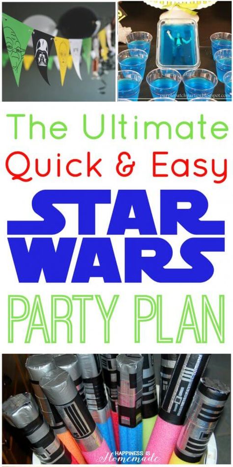 Star Wars Party Ideas, Star Wars Party Decorations, Star Wars Printables, Star Wars Theme Party, Diy Star, Food Decorations, Star Wars Cake, Happiness Is Homemade, Star Wars Diy