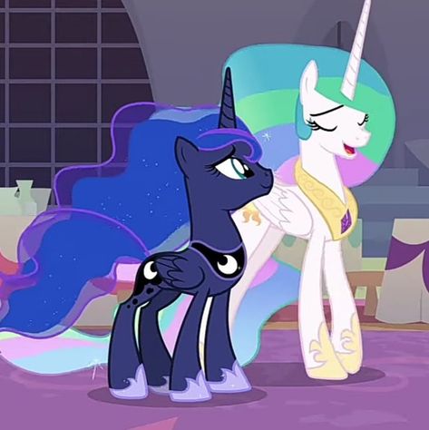 Mlp Princess Celestia And Luna, Luna And Celestia Mlp, Mlp Scenes, Pony Poses, Mlp Birthday, Fav Princess, Mlp Screencaps, Mlp References, Sister Goals