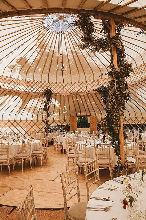 Katrina and Stuart’s Laid Back Homespun Back Garden Yurt Wedding by Benni Carol #yurtwedding #yurt Yurt Wedding, Making A Wedding Dress, Homemade Wedding, Tipi Wedding, Marquee Wedding, Tent Wedding, Back Garden, Bridesmaid Bouquet, Backyard Wedding