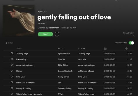 Playlist Names, Playlist Names Ideas, Siren Song, Playlist Ideas, Turning Pages, Falling Out Of Love, Out Of Love, Spotify Playlists, Cute Words