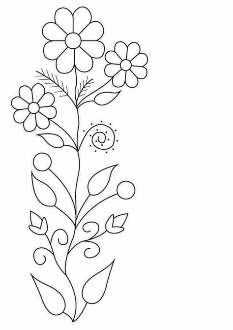 Flower Stencil Patterns, Abstract Art Projects, Mexican Art Tattoos, Flower Pattern Drawing, Beaded Flowers Patterns, Flower Outline, Beadwork Designs, Flower Art Drawing, Whimsical Paintings