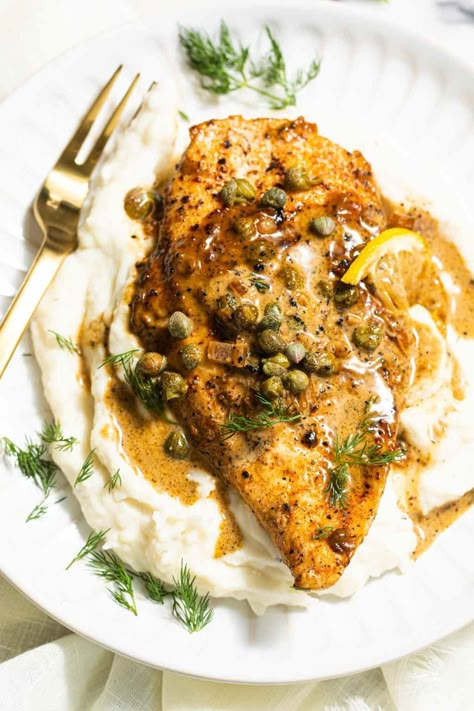 Chicken With Caper Cream Sauce - Butter Be Ready Caper Cream Sauce, Ready Recipes, Capers Recipe, Capers Chicken, One Pan Chicken, Sauteed Chicken, Sauce For Chicken, Citrus Chicken, Pan Chicken