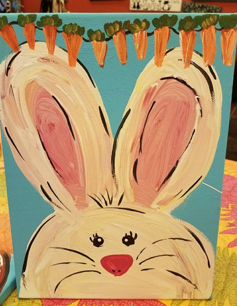 Easter Easter Abstract Art, Step By Step Easter Painting, Easy Easter Acrylic Painting Ideas, Easter Egg Painting Canvas, Drawing Easter Ideas, Diy Easter Paintings On Canvas, Easy Easter Canvas Painting, Easter Bunny Painting On Canvas, Cute Easter Paintings