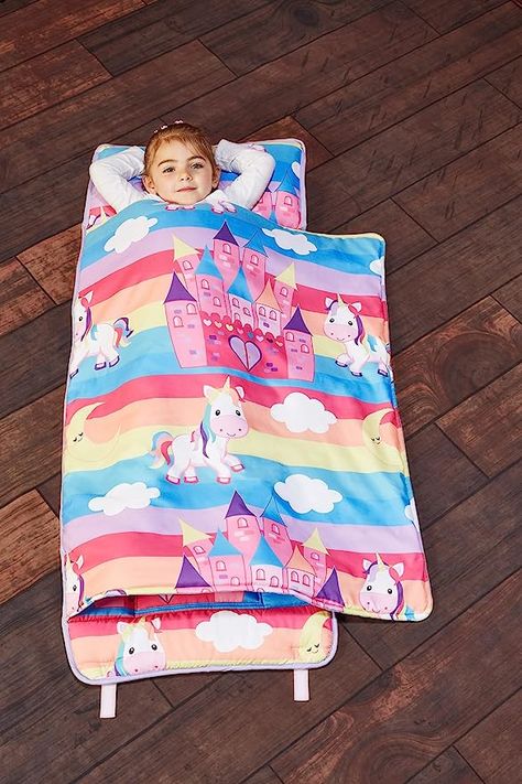 Rollup Design, Kids Nap Mats, Toddler Nap Mat, Toddler Nap, Pink Castle, Toddler Bed Set, Nap Mat, Busy Parents, Preschool Kindergarten