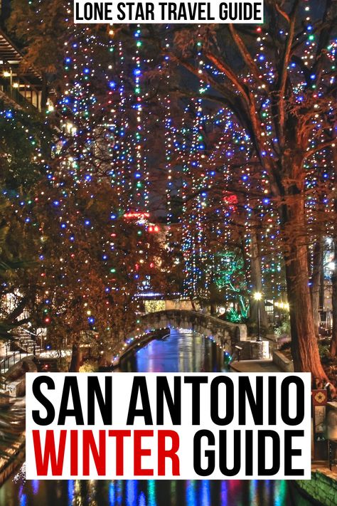 Wondering what to do in San Antonio this winter? Here's what not to miss!  winter in san antonio texas | san antonio winter guide | things to do in san antonio in winter | christmas in san antonio | san antonio christmas events | december in san antonio | san antonio december guide | holiday events in san antonio | san antonio during the holidays | winter in san antonio tx | san antonio riverwalk christmas lights | san antonio december events | san antonio vacation guide | san antonio travel San Antonio Travel, San Antonio Things To Do, San Antonio Vacation, Sjana Elise, Memes About Relationships, Visit San Antonio, Stretching For Beginners, San Antonio Riverwalk, Texas Christmas