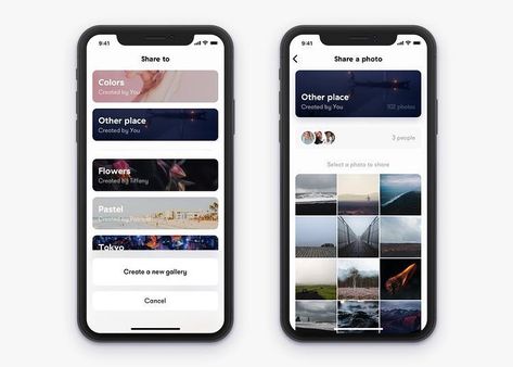 App Development Design, Ui Ux 디자인, Ios App Design, Apps Design, Photo Sharing App, Mobile App Design Inspiration, App Interface Design, Mobile Web Design, App Ios