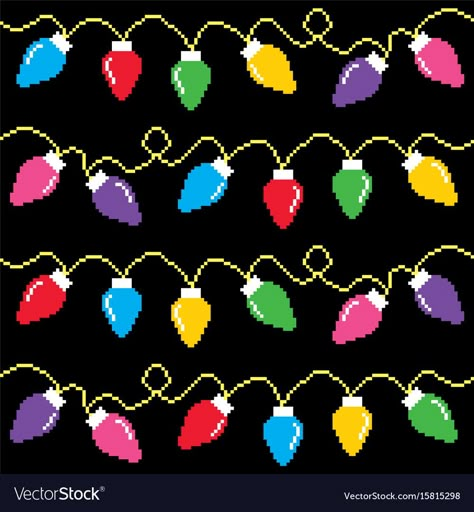 Christmas Lights Cross Stitch, Christmas Cross Stitch Patterns, Cross Stitch Patterns Christmas, Cross Stitch Christmas, Modern Cross Stitch Patterns, Stitch Christmas, Christmas Embroidery, Knitting Charts, Christmas Cross