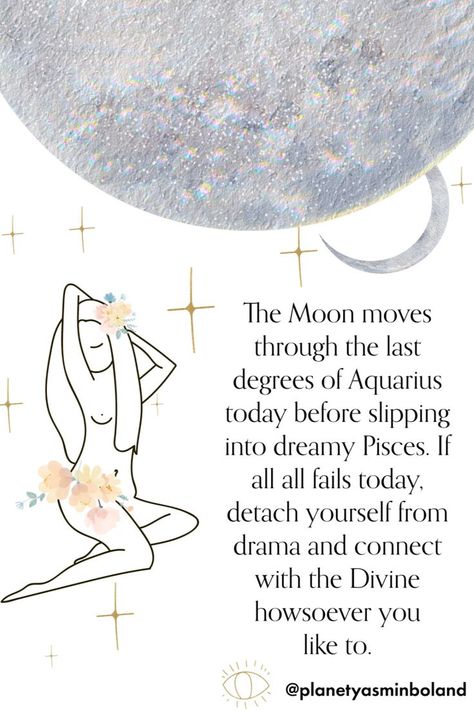 The Moon moves through the last degrees of Aquarius today before slipping into dreamy Pisces ♒➡️♓ If all fails today, detach yourself from drama and connect with the Divine howsoever you like to 🧘‍♀️ 2023 is a big year with lots of change on offer 🙌 The key astrological energies all point to transformation and this year will mark a key turning point for many 💫 Find out everything you need to know about 2️⃣0️⃣2️⃣3️⃣! Manifesting Challenge, Aquarius Today, New Moon Phase, Phases Of The Moon, Saying Sorry, Say More, New Moon, The 8, Moon Phases