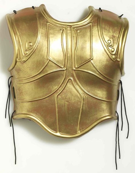 roman gold chest armor Gold Armour, Gladiator Armor, Chest Armor, Roman Armor, Gold Armor, Greek Costume, Armor Drawing, Armor Dress, Viking Armor