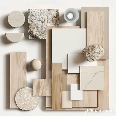 Material Selection Interior Design, Light Wood Color Palette, Wood Moodboard, Japandi Moodboard, Color Palette Interior Design, Materials Board Interior Design, Mood Board Interior, Wall Paneling Diy, House Color Palettes