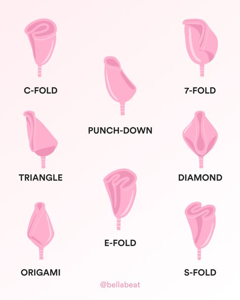 Discover the perfect menstrual cup fold for your comfort and ease with these helpful tips. Explore various folding techniques like the C-fold, punch-down fold, 7-fold, origami fold, and more. Find the fold that suits your anatomy and preferences to ensure a leak-free and comfortable experience. Don't be intimidated—practice, seek guidance, and be patient as you find the right fold for your body. Enjoy the benefits of a menstrual cup with confidence and convenience. Things To Do During Period, Menstrual Cup For Beginners, Menstrual Cup Benefits, Menstrual Cup Folds, Menstrual Cup Cleaning, Period Power, Period Cramp Relief, Period Tips, Types Of Folds