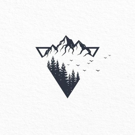 Small Nature Tattoo, Tattoo Frau, Small Mountain Tattoo, Patchwork Tattoo Ideas, Concealer Contour, Mountain Tattoo Design, Simple Tattoos For Guys, Patchwork Tattoo, Small Forearm Tattoos