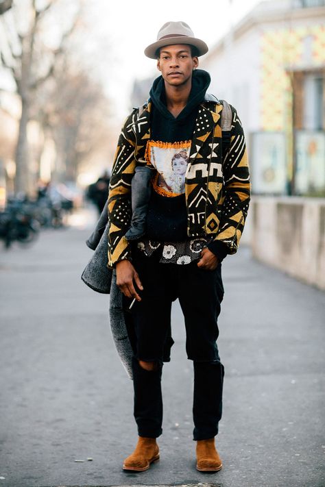 Urban Punk Fashion, Men’s Boho Style, Punk Fashion Male, Mens Street Style Urban, Afro Punk Fashion, Modern Street Style, Fashion Male, Afro Punk, African Men Fashion