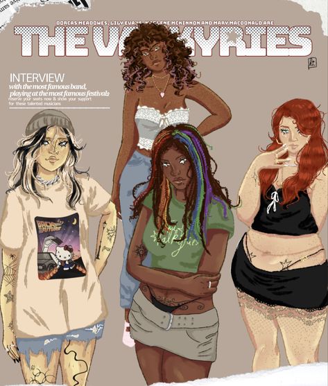 The Valkyries, Valkyrie Marauders, Valkyries Marauders, Marauders Valkyries, The Valkyries Marauders, The Marauders Band Au, Wolfstar Cutegirlsart, Marauders Fan Art Marlene, Marauders Girls Fanart