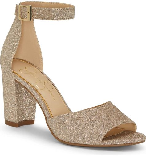 Jessica Simpson Sherron Sandal (Women) | Nordstrom Homecoming Heels, Strappy Block Heel Sandals, Evening Heels, Strappy Block Heels, Block Sandals, Ankle Strap Block Heel, Bridesmaid Shoes, Fringe Boots, Block Heel Sandals