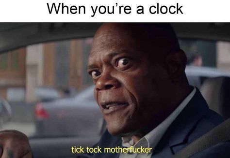 If Samuel L.Jackson will be a clock... Meme Pic, Samuel Jackson, Samuel L Jackson, Funny Duck, Memes Of The Day, R Memes, Meme Funny, Gaming Memes, What’s Going On