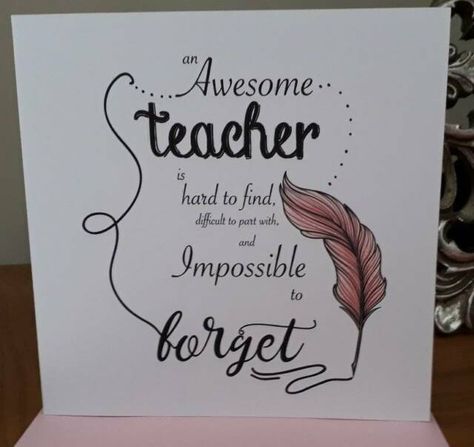 Diy Cards For Teachers, Teachers Day Card Design, Handmade Teachers Day Cards, Teacher's Day Card Ideas, Teachers Day Drawing, Teacher Birthday Card, Greeting Cards For Teachers, Happy Teachers Day Card, Teachers Day Greetings