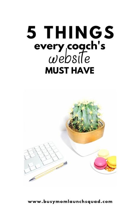 Your coaching business needs a website! Here's exactly what you need to put on it so you can book more clients Coaching Resources, Mom Business, Becoming A Life Coach, Start A Business From Home, Insurance Marketing, Best Home Business, Coach Website, Website Tips, Work Flow