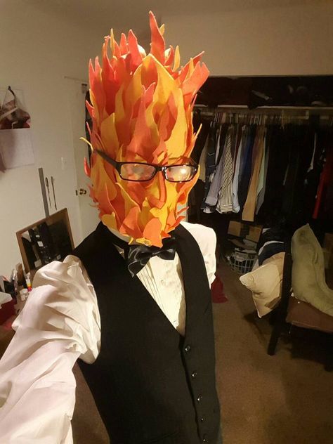 Undertale - Grillby cosplay by DarecrowOfficial on DeviantArt Undertale Costumes, Sans Cosplay, Undertale Cosplay, Overwatch Hanzo, Undertale Memes, Epic Cosplay, Undertale Funny, Cosplay Diy, Cosplay Tips