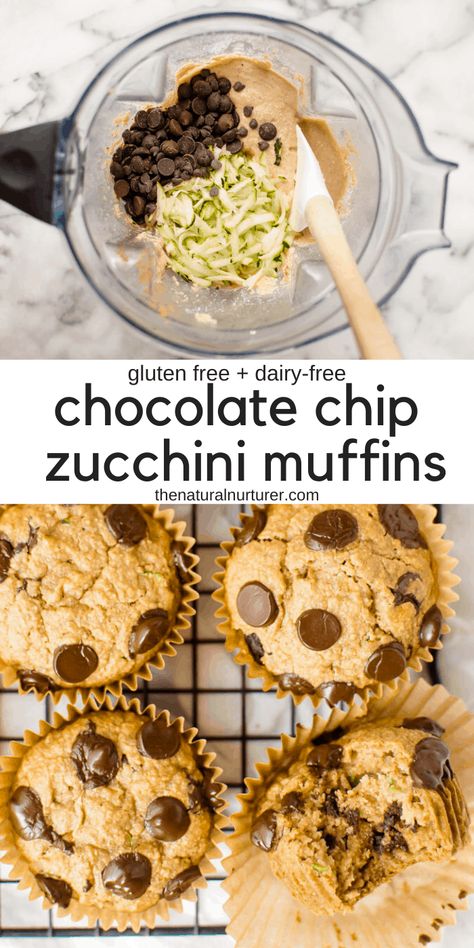 Healthy Chocolate Chip Zucchini Muffins, Zucchini Oatmeal Muffins, Zucchini Mini Muffins, Chocolate Chip Zucchini Muffins, Gluten Free Dairy Free Muffins, Gluten Free Zucchini Muffins, Vegetable Muffins, Natural Nurturer, Zucchini Muffins Healthy