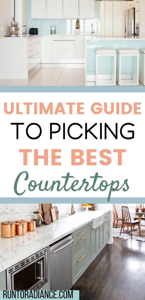 Kitchen Countertop Trends, Small Kitchen Countertops, Countertop Remodel, Best Countertops, Inexpensive Countertops, Kitchen Design Countertops, Best Kitchen Countertops, Replacing Kitchen Countertops, Kitchen Countertop Options