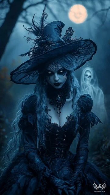 Jose Antonio Lucas on Instagram: "The coven is gathering... just in time for Halloween. Are you ready for the magic?
. 
. 
. 
. 
. 
. 
. 
. 
. 
. 
. 
. 
. 
. 
. 
#fantasy #witch #halloween #witchinghour #Spooky #witchcraft #magical #aiart" Coven Aesthetic, Story Wattpad, Gif Terror, Steampunk Woman, Mystic Illustration, Witch Coven, Dark Evil, Fantasy Witch, Lowrider Art