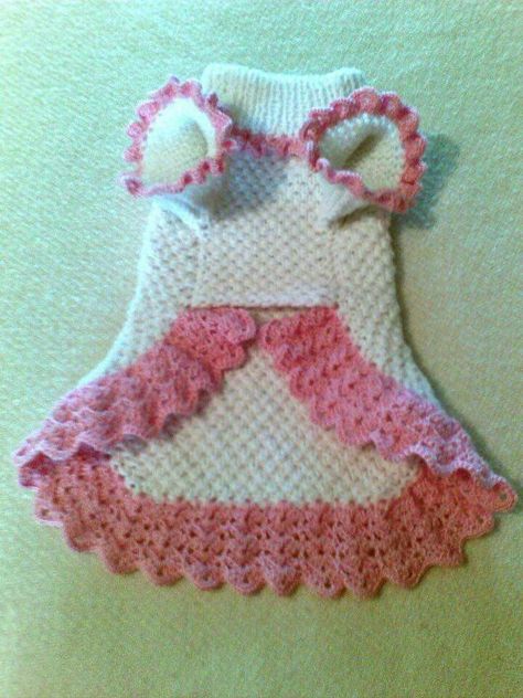 Pretty Crochet Dog Sweater Free Pattern, Crochet Pets, Dog Dress Pattern, Crochet Dog Clothes, Dog Sweater Crochet Pattern, Dog Sweater Pattern, Pet Sweaters, Crochet Dog Patterns, Dog Clothes Diy