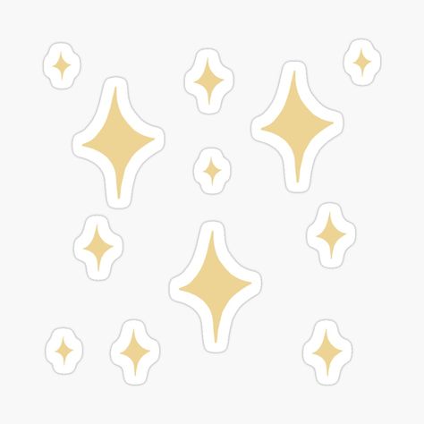 Get my art printed on awesome products. Support me at Redbubble #RBandME: https://www.redbubble.com/i/sticker/Stars-stickers-pack-yellow-aesthetic-by-ForestWitchShop/153412089.EJUG5?asc=u Yellow Aesthetic Journal Stickers, Yellow Stickers Aesthetic Printable, Yellow Stickers Aesthetic, Star Stickers Aesthetic, Cute Yellow Stickers, Yellow Aesthetic Stickers, Yellow Stickers, Yellow Confetti, Book Stickers