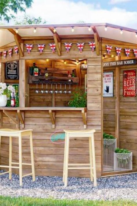 If you’re about to build up a new private corner for you, your family, and even your friends to have fun all… Corner Outdoor Bar, Garden Bar Ideas, Garden Bar, Bar Ideas, Outdoor Bar, Wooden Pallets, A Drink, Landscaping Ideas, Summer Nights