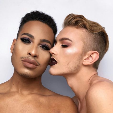 "Fem4fem" by Miguel Ghalichi ft. Gage Men Wearing Makeup Aesthetic, Feminine Men Makeup, Mens Makeup, Men's Makeup, Boys Wearing Makeup, Men Wearing Makeup, Men Feminine, Men Makeup, Androgynous Boy