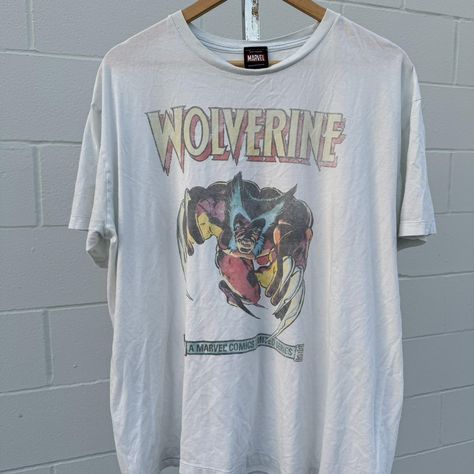 Marvel Comics Mad Engine Wolverine Image T-shirt Men... - Depop Wolverine Images, Wolverine T Shirt, Wolverine Marvel, Small Pin, Pin Hole, T Shirt Men, Shirt Men, Marvel Comics, Saving Money