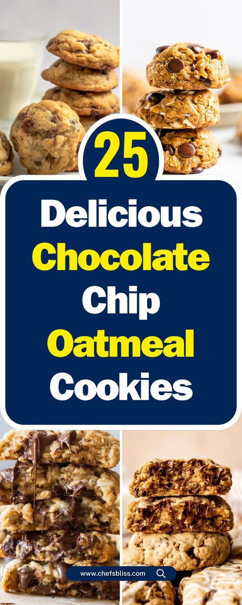 25+ Delicious Betty Crocker Chocolate Chip Oatmeal Cookie Recipes! Betty Crocker Oatmeal Chocolate Chip, Oatmeal Chocolate Chip Cookie, Oatmeal Chocolate Chip Cookie Recipe, Dessert To Make, Chocolate Chip Cookie Mix, Spiced Chocolate, Peanut Butter Oatmeal Cookies, Oatmeal Chocolate Chip, Oatmeal Cookie