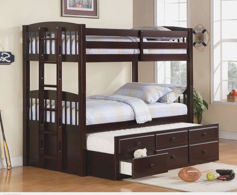 Double Deck Bed Design, Bunk Beds With Trundle, Diy Bunk Beds, Deck Bed, Double Deck Bed, Beds With Trundle, Adult Bunk Beds, Modern Bunk Beds, Diy Bunk Bed