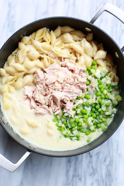 Tuna Noodle Casserole | - Tastes Better From Scratch Tuna And Noodles, Tuna Dishes, Tuna Casserole Recipes, Noodle Casserole Recipes, Healthy Casserole Recipes, Tuna Noodle, Tuna Noodle Casserole, Tuna Casserole, Noodle Casserole