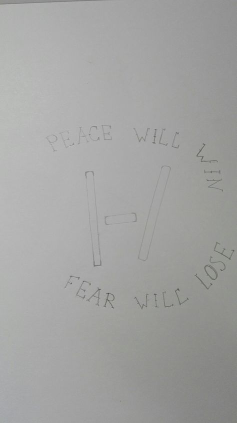 Peace will win | Fear will lose Math Equations, Tattoos, Drawings