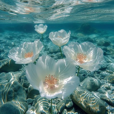 Lаиↁѕссарэ on Tumblr: Image tagged with landsccape, paradise, nature Aquatic Animals Pictures, Mermaid Oc, Fairies Aesthetic, Underwater Flowers, Galaxy Flowers, Ocean Plants, Sea Flowers, Underwater Plants, Water Fairy