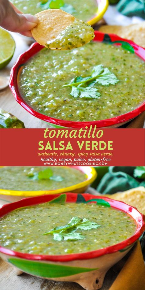 Tomatillo Recipes, Enchiladas Recipes, Mexican Salsa Recipes, Homemade Salsa Verde, Salsa Verde Recipe, Whats Cooking, Mexican Salads, Verde Recipe, Salsa Recipes