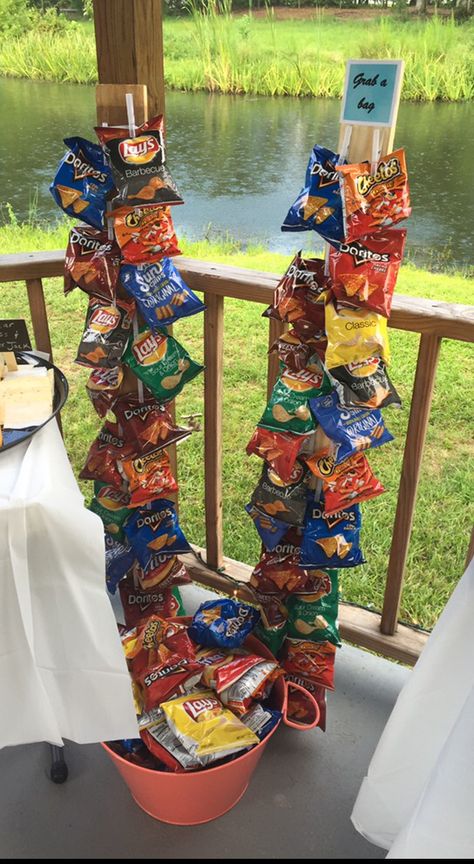 Snack Display, Backyard Graduation Party, Mexican Birthday Parties, Backyard Bbq Party, Senior Graduation Party, Graduation Party Diy, Mexican Birthday, Graduation Party Planning, Backyard Movie Nights