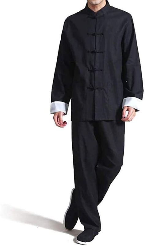 Martial Art Outfit, Chinese Traditional Clothing Men, Kung Fu Outfit, Chinese Men's Clothing, Japanese Suit, Kung Fu Clothing, Martial Arts Uniform, Chinese Clothing Traditional, Kung Fu Uniform