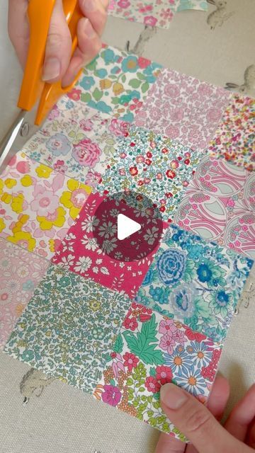 Sewist & Shop Curator on Instagram: "As promised here is how we make our patchwork panels using 2.5” liberty squares ✨🌸  Have you tried this method before?   . . . . .  #sewistsofinstagram  #sewist  #sewistsgonnasew  #sewsewsew  #patchwork #libertypatchwork #libertycharmsquares  #charmpack #libertylove #libertytanalawn  #libertyfabric #sewingpattern #sewingtutorial #sewinghowto #patchworktutorial  #sewersgonnasew  #sewersofinstagram  #sewingmachine #patchworkhowto #machinepatchwork #howtopatchwork #quiltersgonnaquilt  #patchworkquilt #quiltersofinstagram" Liberty Fabrics Projects, Patchwork Sewing Projects, Easy Patchwork, Quilt Diy, Liberty Quilt, Quilting Methods, Sewing Videos, Patchwork Tutorial, Patchwork Inspiration