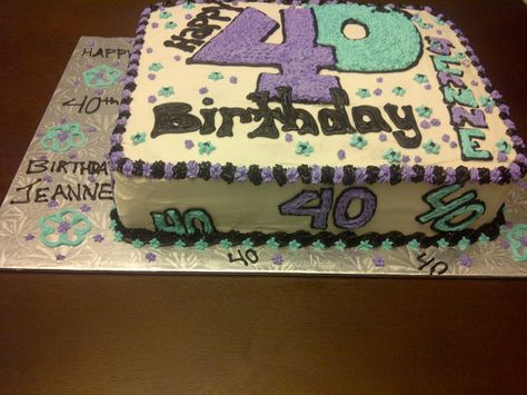 40th Birthday Cake Happy 40th Birthday Cake For Women, 40th Birthday Sheet Cake For Women, 40th Birthday Cake For Women Simple, 40th Birthday Cake Ideas For Women, 40th Birthday Cake Ideas, 40th Birthday Cake For Women, Birthday Cake For Women, Birthday Cake For Women Simple, Cake For Women